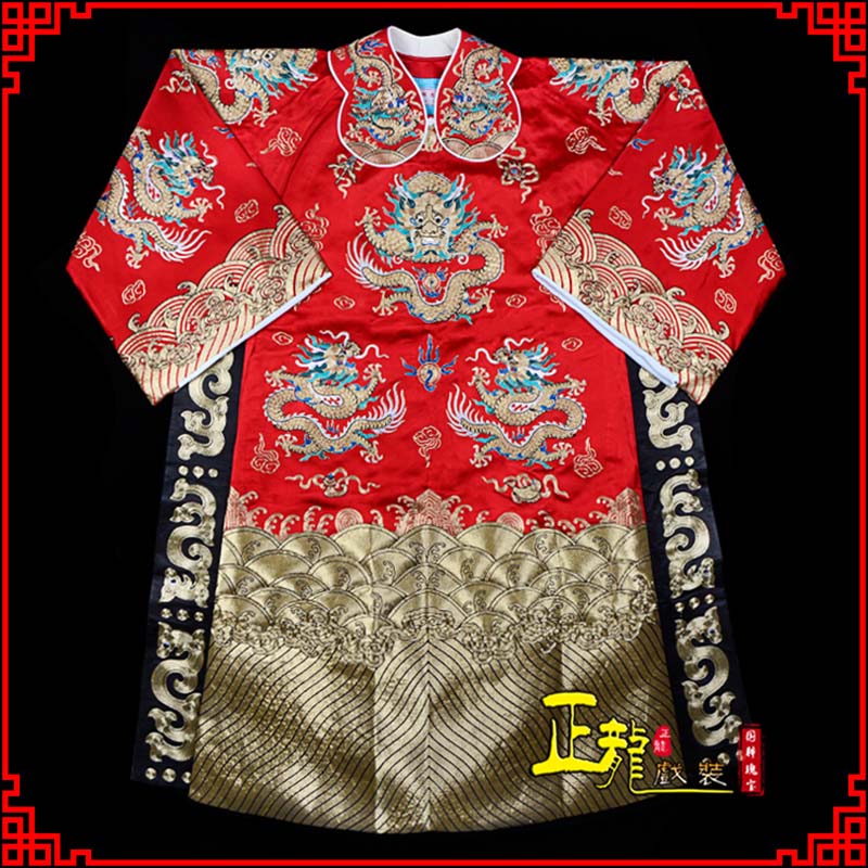 庐江皇帝蟒袍全金八宝团龙蟒