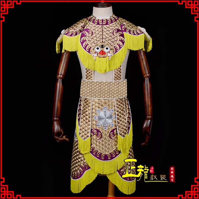 庐江武将士兵云肩鱼鳞侉子